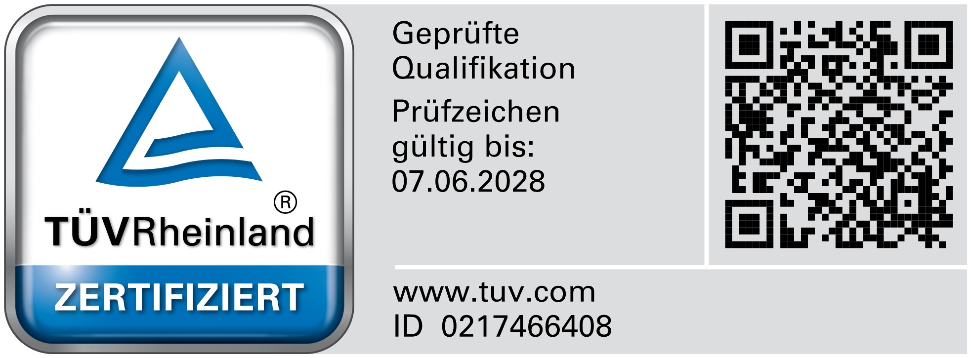 TR Testmark 0217466408 DE CMYK with QR Code